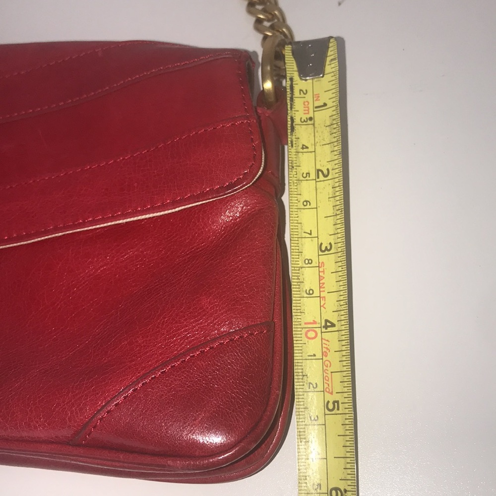 Gently Used, Vintage Charles David Ruby Red Bag - image 4